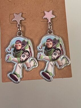 Buzz Lightyear to infinity and beyond Star post Earrings